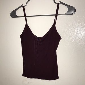 Aeropostale Tie String Tank Top